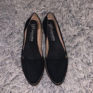 Black viscata flats size 9